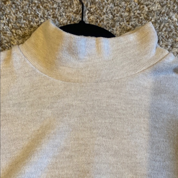 Zara OatmealMock Neck Sweater Dress - Picture 4 of 5